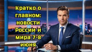Сводка новостей России и мира 7-8 июня 2025: главные события дня