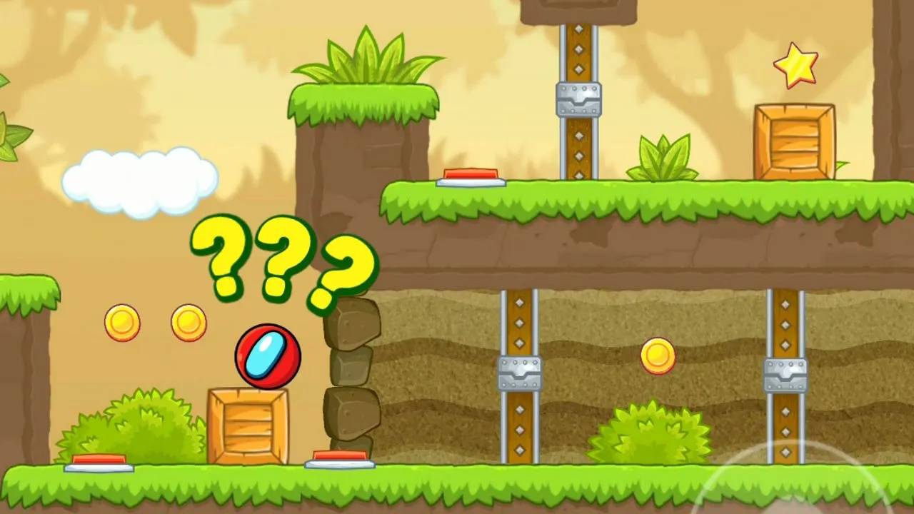 Красный Шар в игре Bounce Ball 5 Уровни 16-20 смотреть онлайн