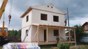 Каркасный дом за три дня. Пошаговый процесс строительства