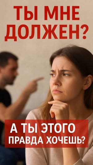 Ты должен? Или тебе просто навязали это?