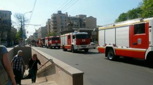 Парад пожарных ретро-машин. 370 лет пожарной охране