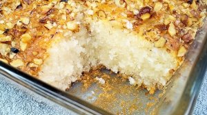 Басбуса - влажный кокосовый пирог, похожий на баунти