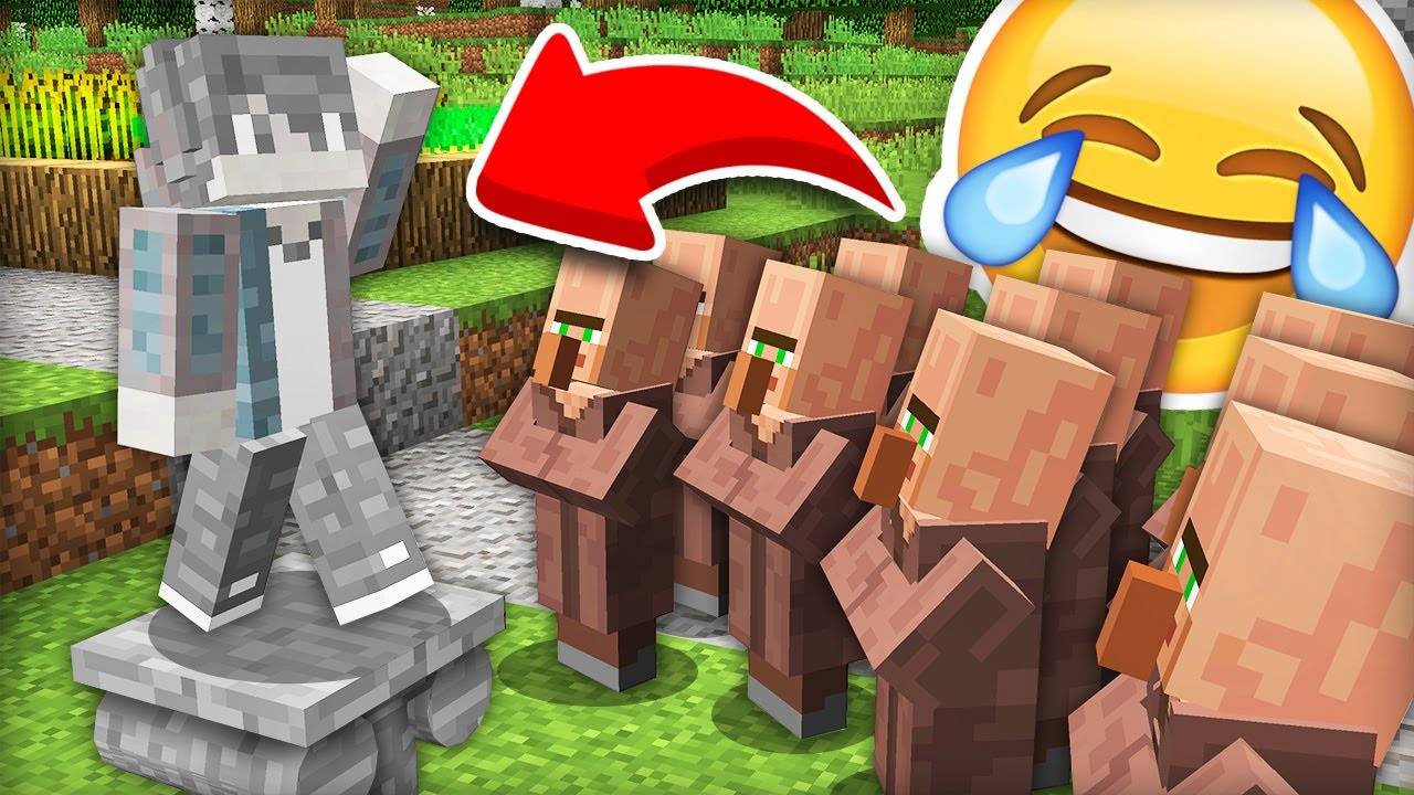 Я ПРЕВРАТИЛСЯ В СТАТУЮ И ЗАТРОЛЛИЛ ЖИТЕЛЕЙ В МАЙНКРАФТ  Компот Minecraft