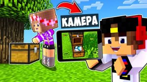 ДЕВУШКА ТРОЛЛИНГ НЕВИДИМКОЙ СКРЫТОЙ КАМЕРОЙ в МАЙНКРАФТ НО НУБ И ПРО ВИДЕО MINECRAFT  Евгенбро