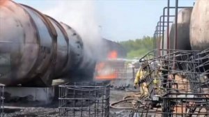 В Казани произошел сильный пожар