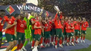 Португалия - Испания обзор матча Финал Лига Наций. Португалия победила Испанию в финале