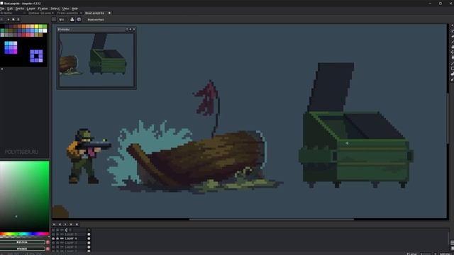 БОЛЬШИЕ ДЕНЬГИ или Любимое дело? Рисую pixel art пропсы дл? смотреть онлайн
