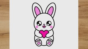 КАК НАРИСОВАТЬ КАВАИЙНОГО КРОЛИКА - ЛЕГКО