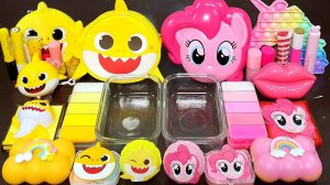 Крошка Акула против Пони Смешивает косметику и блестки в Слайм,который доставляет Удовольствие ASMR