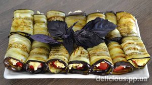 Как приготовить Рулетики из Баклажанов на праздничный стол рецепт.