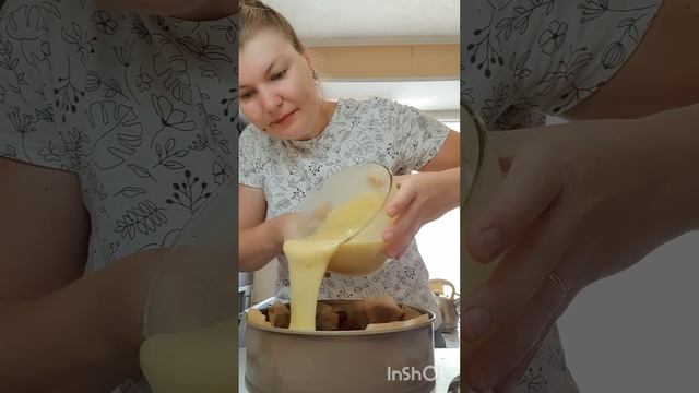 Пирог с клубникой🍓