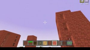 Построил дома на другом берегу в городе в Майнблок Крафт 3D