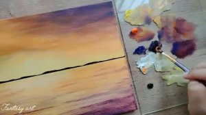 Как нарисовать летний закат