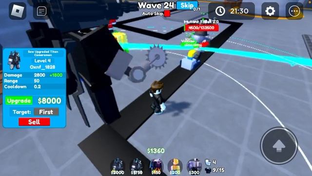 Toilet Tower Defense/ Защита Туалетной Башни смотреть онлайн