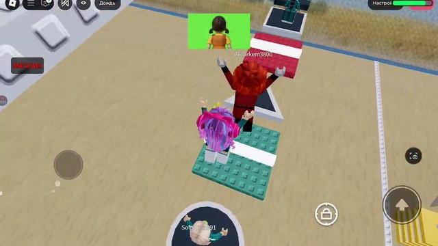 Играю в игру кальмара в роблокс (игра кальмара обби)🦑 смотреть онлайн