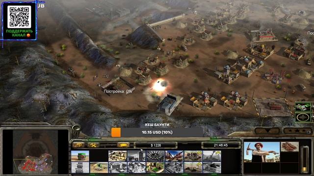 САМОЕ ЖЁСТКОЕ РУБИЛОВО  2 vs 4 [Generals Zero Hour] mod CONTRA X | Бонус W