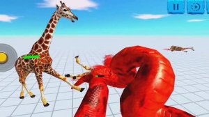 ТИТАНОБОА ПРОТИВ ЖИРАФОВ 🔥😱 Animal Revolt Battle Simulator