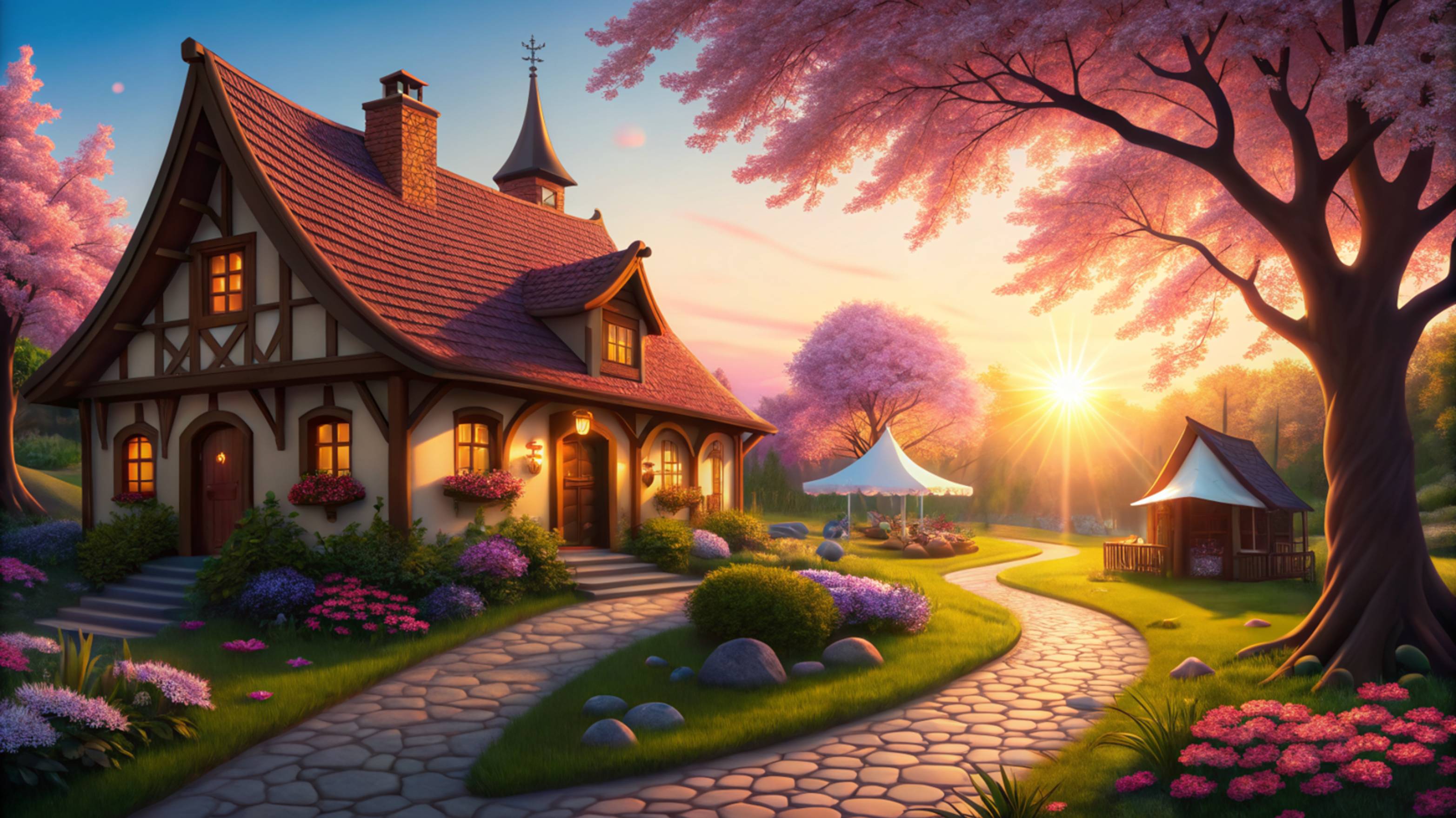 In the garden of memory.