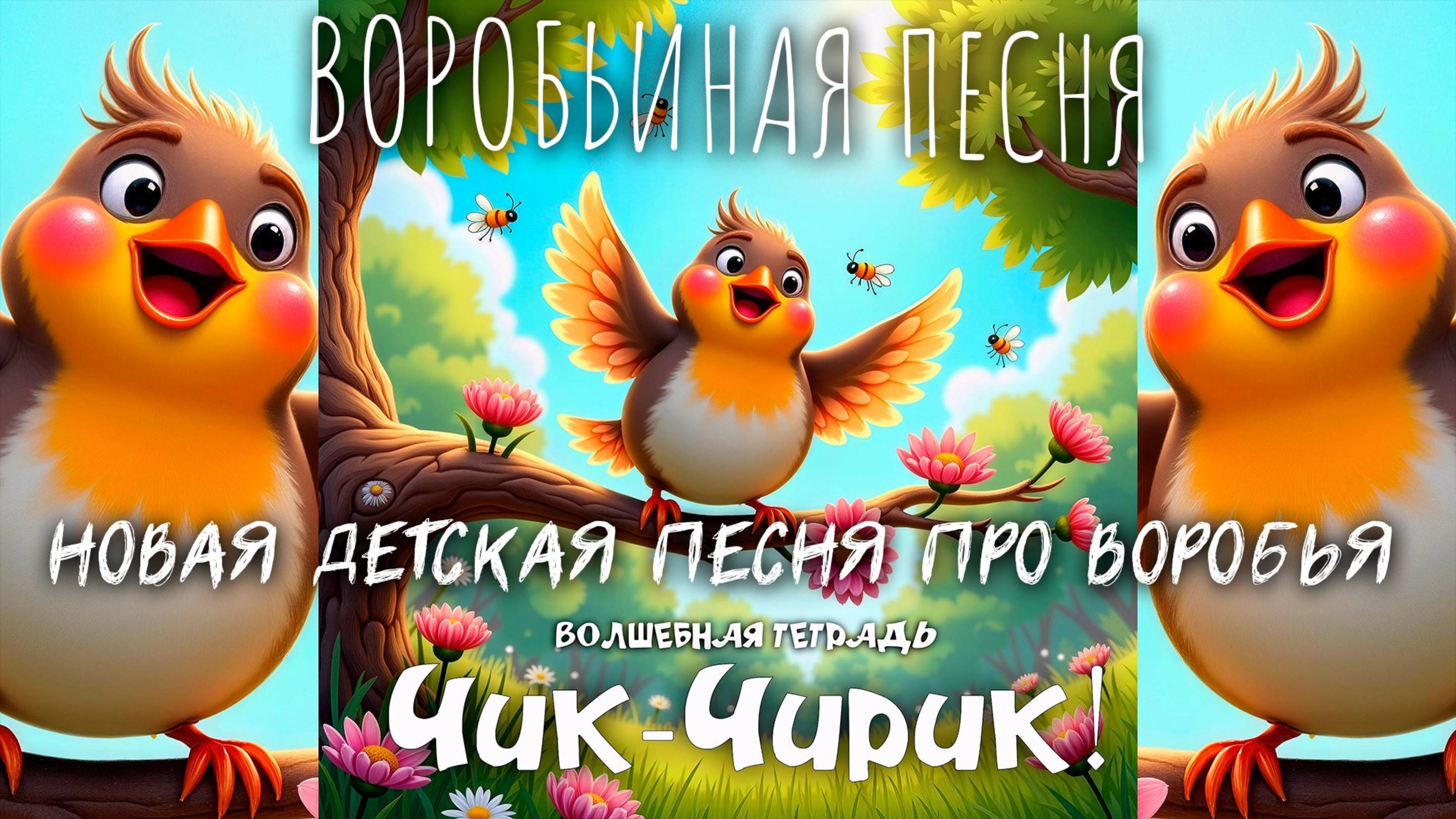 Волшебная тетрадь. "Чик-Чирик!" Новая детская песня про воробья. Воробьиная песня. Детский танец.
