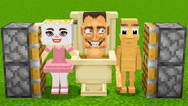 Итальянские МЕМ ЖИВОТНЫЕ и ШКИБИДИ ТУАЛЕТ в Майнкрафт