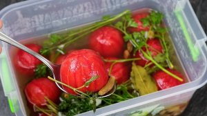 Помидоры БЫСТРОГО МАРИНОВАНИЯ Так Вкусно, Что Съедается Все за один присест! Весь Секрет в Маринаде!