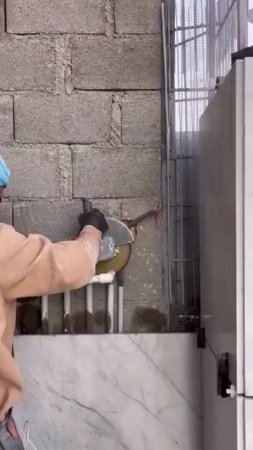 🧱 Технология усиленного тыльного армирования мраморных плит методом клиновидной подрезки с заливкой
