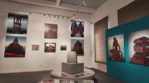 Экспозиция выставки Юлии Малининой "Иная параллельная... Дистополис"