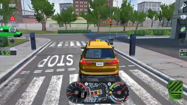 Taxi Sim 2020 New York Много заказов в Нью-Йорке. Пару клиентов и смотреть онлайн
