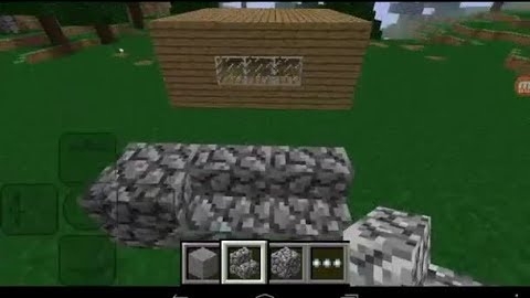 Minecraft PE v0.1.0 alpha Старый булыжник и каменные ступеньки