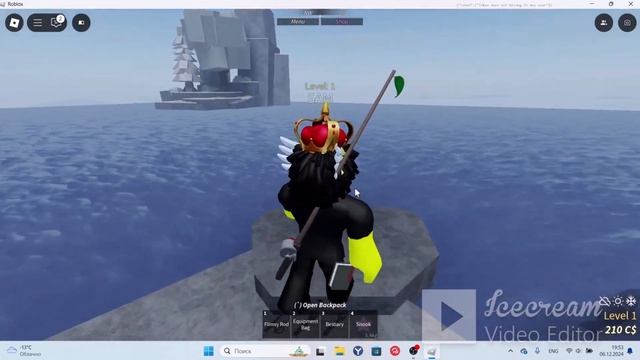 ОПЯТЬ НЕ КЛЮЕТ СЕГОДНЯ►FISH SIMULATOR ROBLOX #2 смотреть онлайн