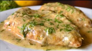 Невероятно вкусный способ приготовления куриное филе в сливочно лимонным соусе