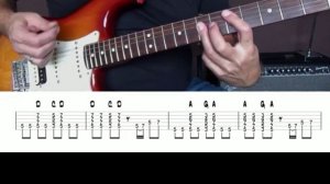 60's Blues Rock Riff Guitar in A(tab,backing track)