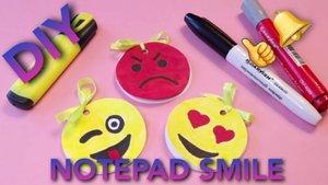Блокнот смайлик своими руками. Мини блокнот из бумаги.