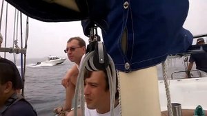 Идем на остров Пахтусова на яхте "Чава"