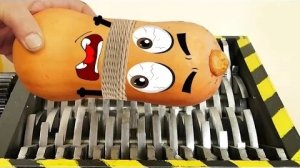Измельчение всевозможных предметов | Эксперимент с каракулями быстрого измельчителя: Измельчение хру