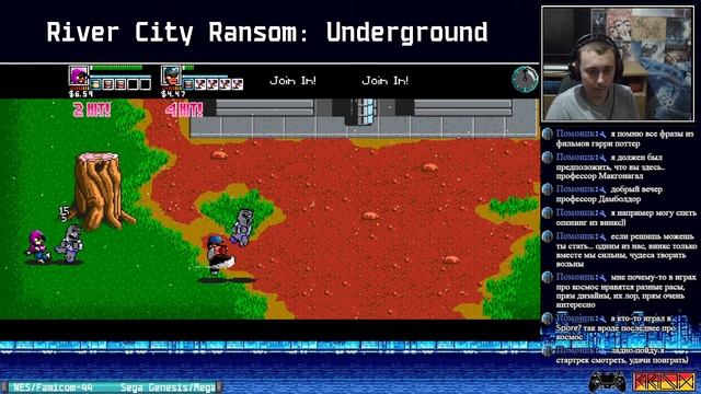 River City Ransom: Underground (PC) - Прохождение на двоих со Скорпион? смотреть онлайн
