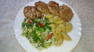 Куриные оладьи на кефире с зеленью