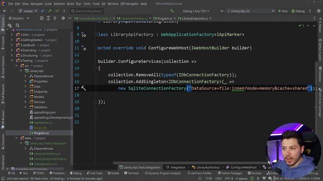 56. Creating our own WebApplicationFactory