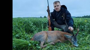 ПЕРВАЯ ОХОТА НА САМЦА КОСУЛИ , АЛЕКСЕЙ ДОБЫЛ ТРОФЕЙНОГО САМЦА , ВЫСТРЕЛ НА РАСТОЯНИИ 250 МЕТРОВ .