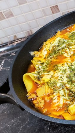 Ленивая лазанья в сковороде  Простой и вкусный ужин  Рецепт ужина. #shorts