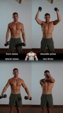 Shoulder workout at home ✅