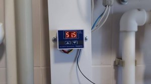 Контроль температуры горячей воды в бойлере косвенного нагрева.