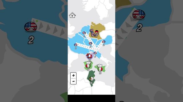 Прохождение за США|Часть 1.Игра Countryballs world war смотреть онлайн