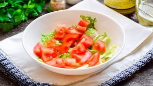 Греческий салат с горчичной заправкой