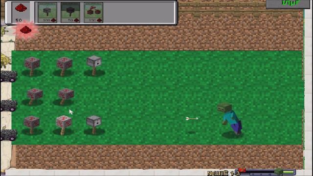 Майнкрафт напал на растение против зомби смотреть Minecr смотреть онлайн