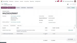 Оформление кредит-ноты в бухгалтерии odoo 17
