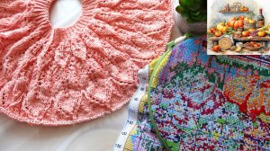 Круглая кокетка готова👌 Начала вышивать новый набор.