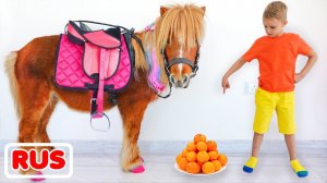 Влад и Ники. Влад и мама выбирают новых домашних животных! Видео для детей.