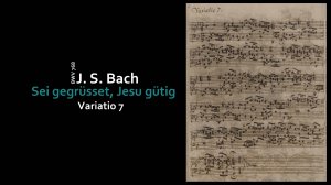 И.С.Бах: Приветствую тебя, добрый Иисус, Вар. 7, BWV 768