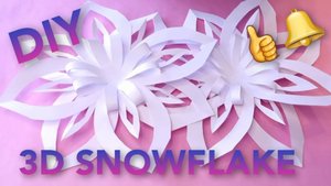 Объёмная снежинка из бумаги формата А4